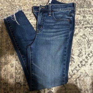 J crew jeans—9 inch rise toothpick